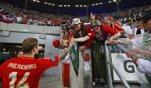 Roman Pavlyuchenko scored Russia's fourth goal